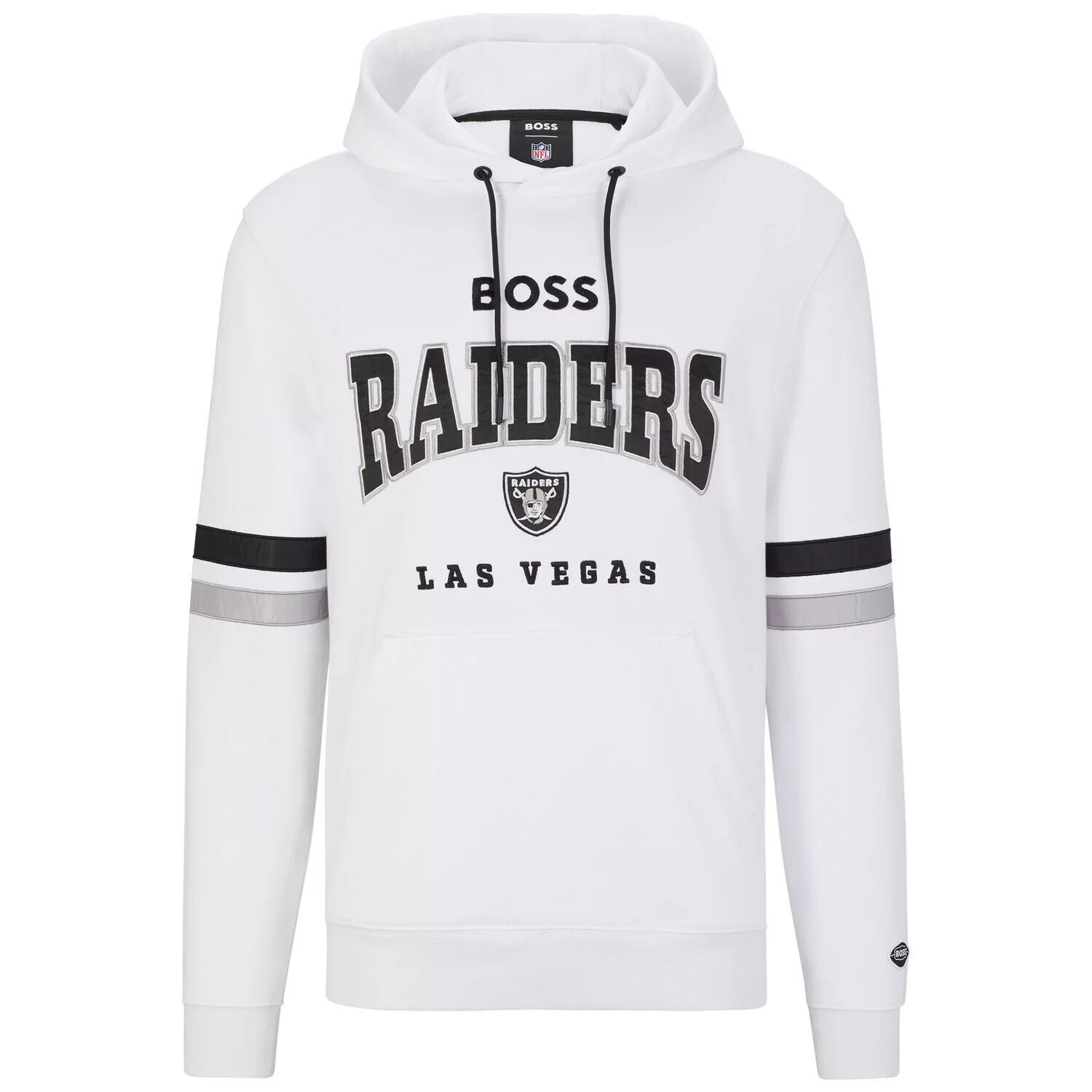 Мужской пуловер с капюшоном BOSS X NFL белого/черного цвета Las Vegas Raiders Touchdown, Черный
Мужской пуловер с капюшоном BOSS X NFL белого/черного цвета Las Vegas Raiders Touchdown, Черный