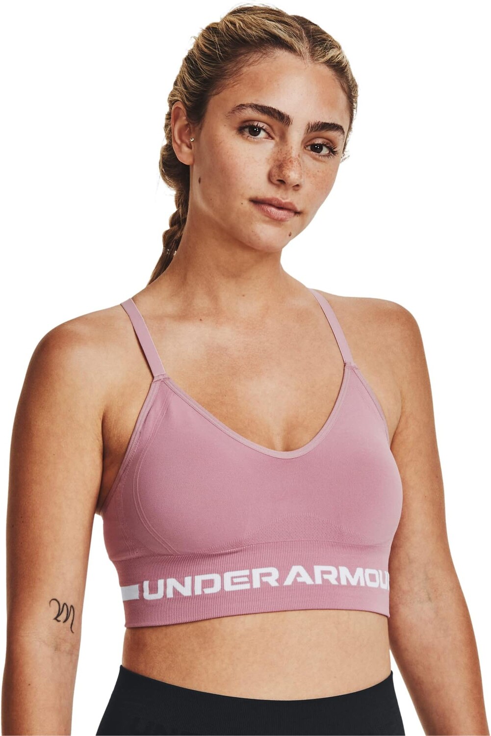 Бесшовный низкий длинный бюстгальтер Under Armour, цвет Pink Elixir/Pink Elixir/White
Бесшовный низкий длинный бюстгальтер Under Armour, цвет Pink Elixir/Pink Elixir/White