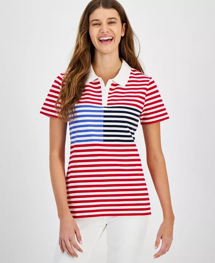Женская полосатая рубашка-поло с коротким рукавом Tommy Hilfiger, мультиколор
Женская полосатая рубашка-поло с коротким рукавом Tommy Hilfiger, мультиколор