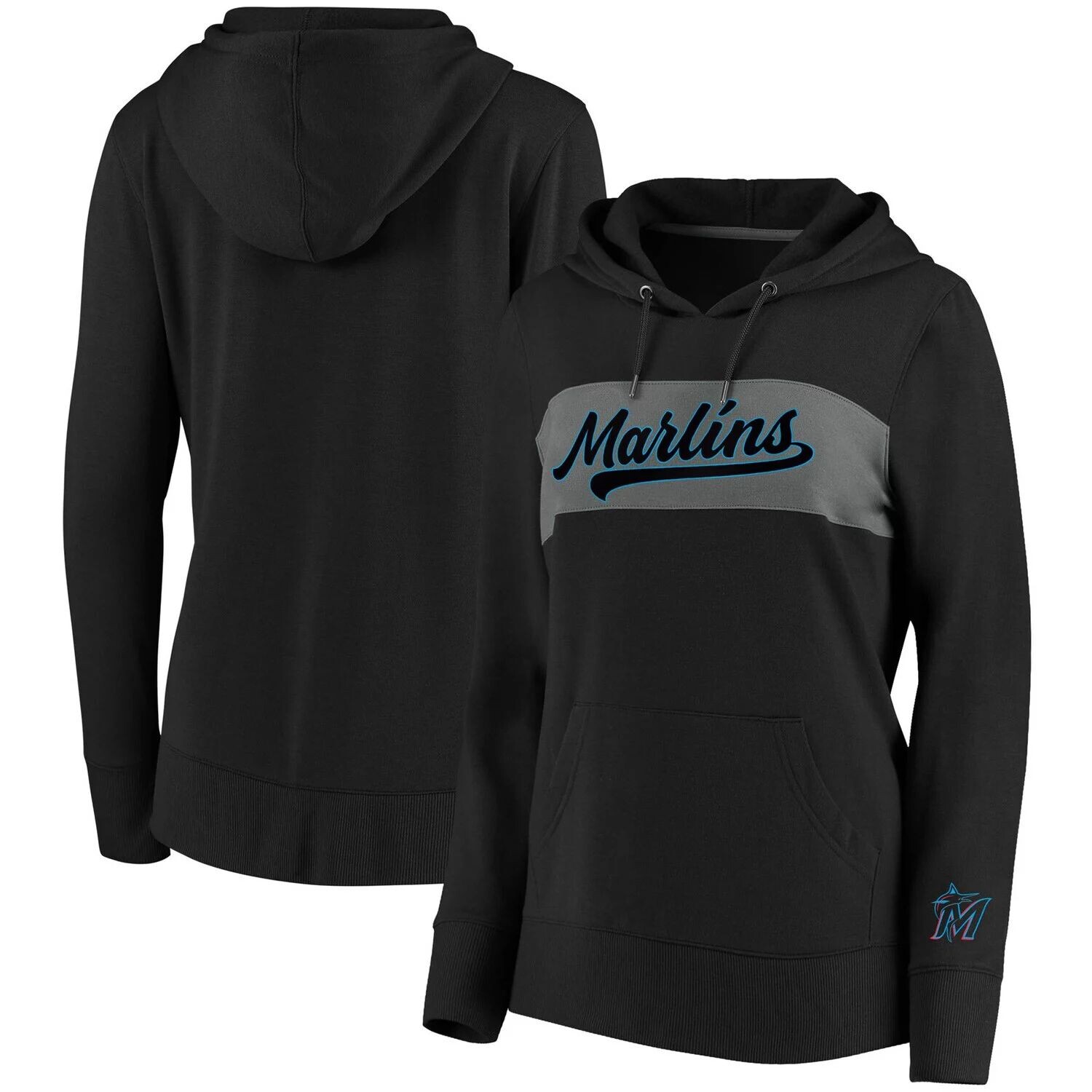 Женский черный пуловер с капюшоном Fanatics Miami Marlins Tri-Blend Colorblock Fanatics
Женский черный пуловер с капюшоном Fanatics Miami Marlins Tri-Blend Colorblock Fanatics