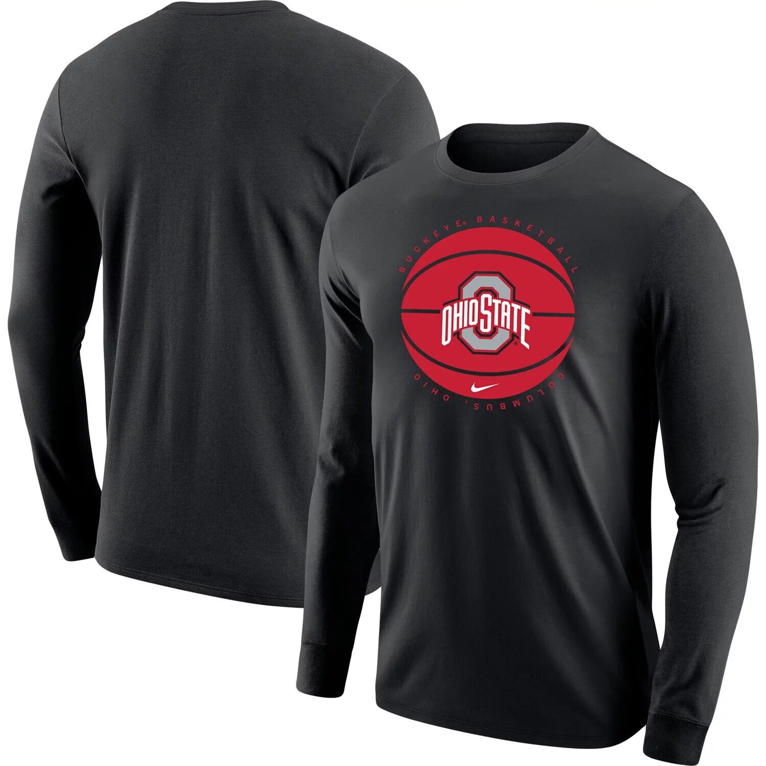 Мужская черная баскетбольная футболка с длинным рукавом Ohio State Buckeyes Nike, Черный
Мужская черная баскетбольная футболка с длинным рукавом Ohio State Buckeyes Nike, Черный
