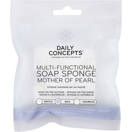 Daily Concepts Многофункциональное перламутровое мыло-губка для отшелушивания и очищения 52г
Daily Concepts Многофункциональное перламутровое мыло-губка для отшелушивания и очищения 52г