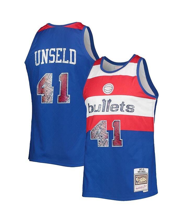 Мужская футболка Wes Unseld Blue Washington Bullets 1977-78 Hardwood Classics NBA Diamond Swingman, посвященная 75-летию НБА Mitchell & Ness, мультиколор
Мужская футболка Wes Unseld Blue Washington Bullets 1977-78 Hardwood Classics NBA Diamond Swingman, посвященная 75-летию НБА Mitchell & Ness, мультиколор