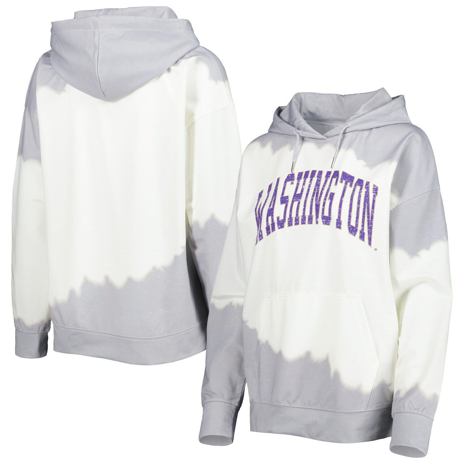 Женский пуловер с капюшоном Gameday Couture белого/серого цвета Washington Huskies For the Fun, окрашенный двойным погружением
Женский пуловер с капюшоном Gameday Couture белого/серого цвета Washington Huskies For the Fun, окрашенный двойным погружением