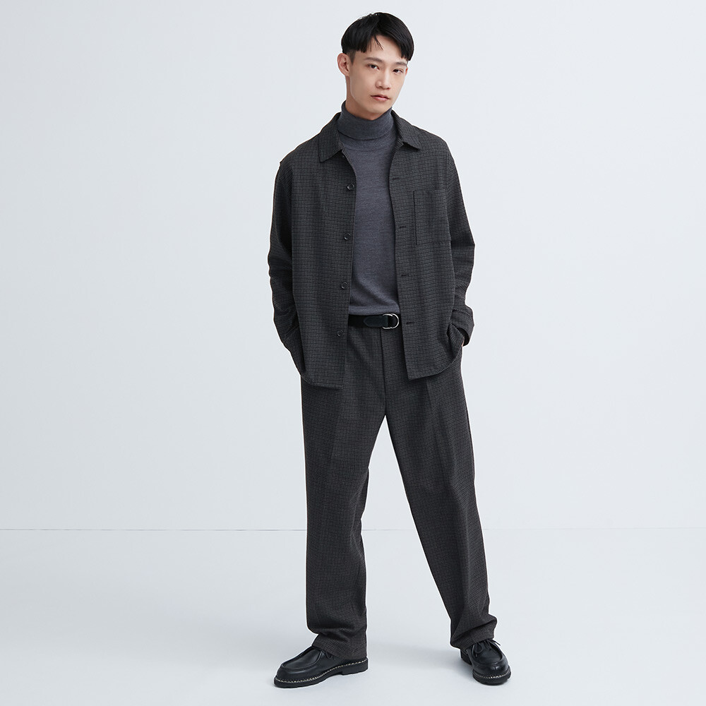 Мужские и женские широкие брюки Uniqlo со складками (замшевые брюки, широкие брюки в деловую клетку в клетку)
Мужские и женские широкие брюки Uniqlo со складками (замшевые брюки, широкие брюки в деловую клетку в клетку)
