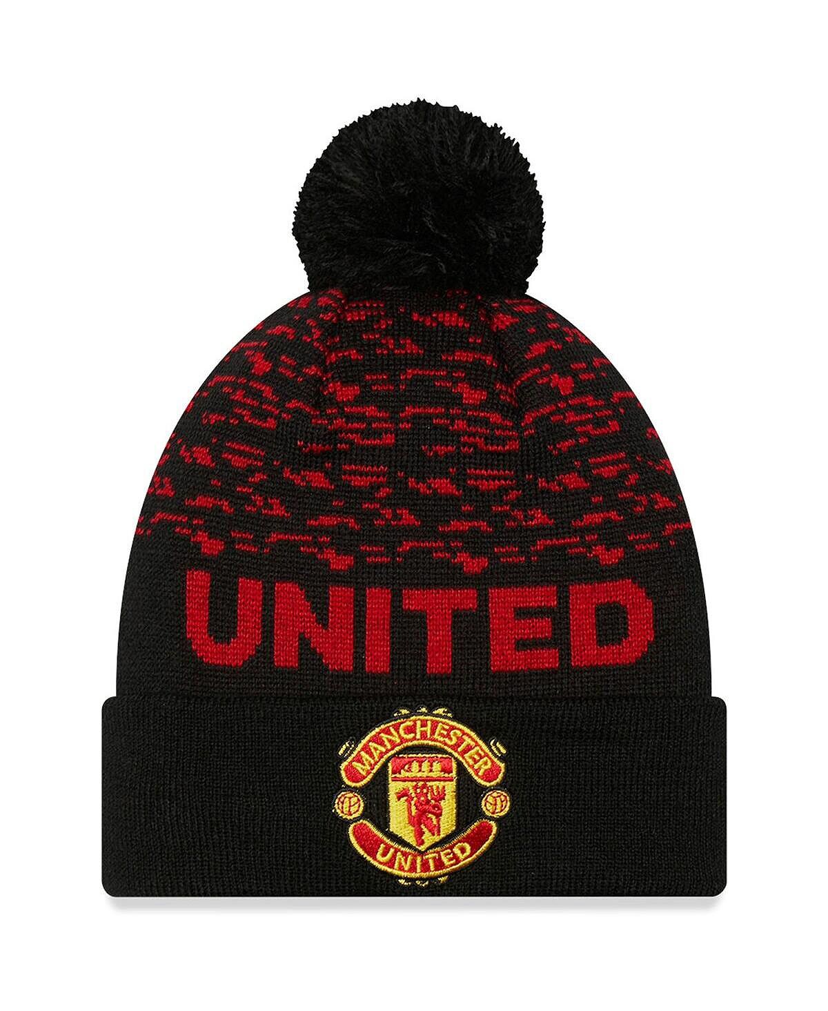 Мужская черная вязаная шапка Manchester United с манжетами и помпоном New Era
Мужская черная вязаная шапка Manchester United с манжетами и помпоном New Era