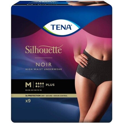 Нижнее белье Tena Silhouette с высокой талией плюс черное, средний размер, 9 шт.
Нижнее белье Tena Silhouette с высокой талией плюс черное, средний размер, 9 шт.