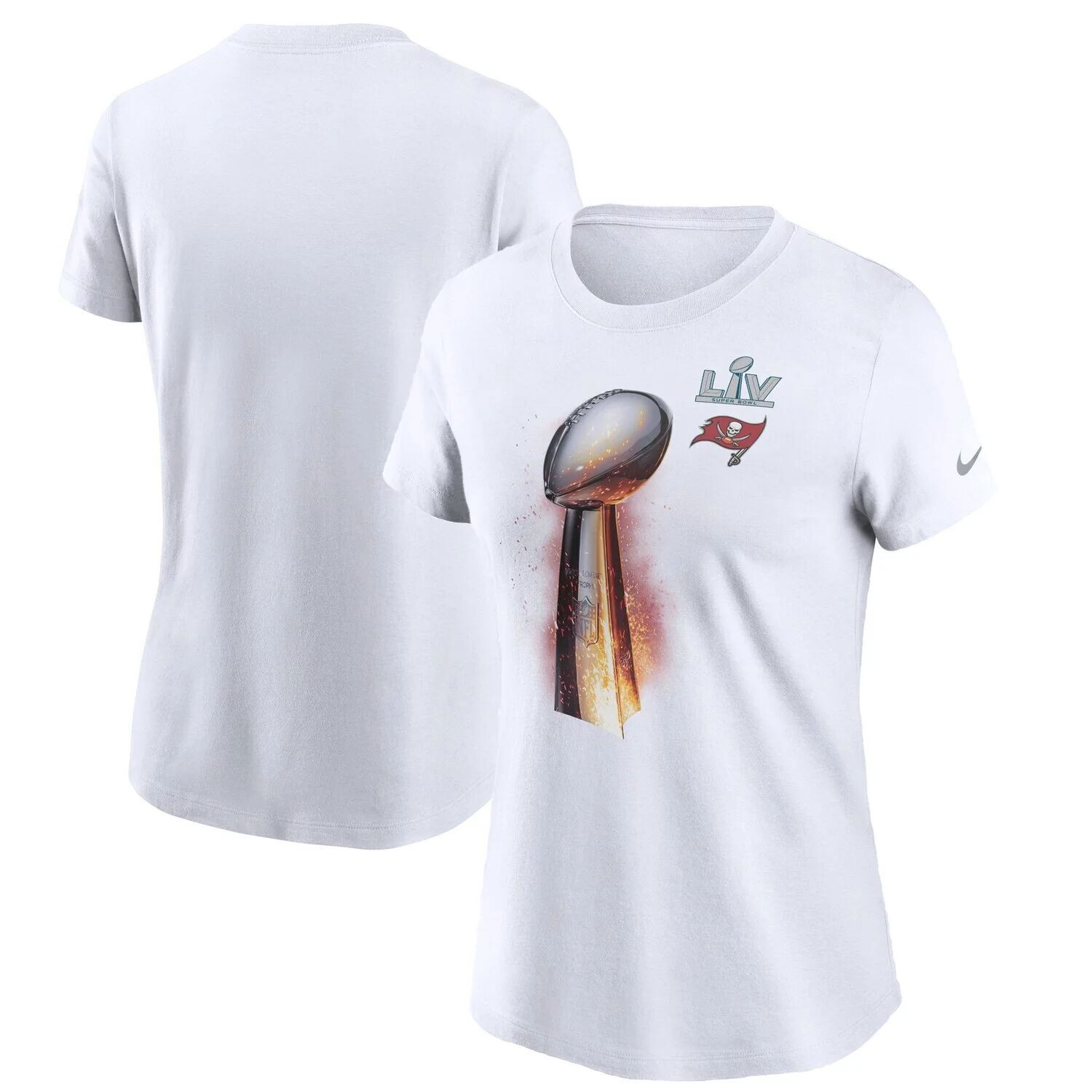 Женская белая футболка Nike Tampa Bay Buccaneers Super Bowl LV Champions Iconic Nike, Белый
Женская белая футболка Nike Tampa Bay Buccaneers Super Bowl LV Champions Iconic Nike, Белый