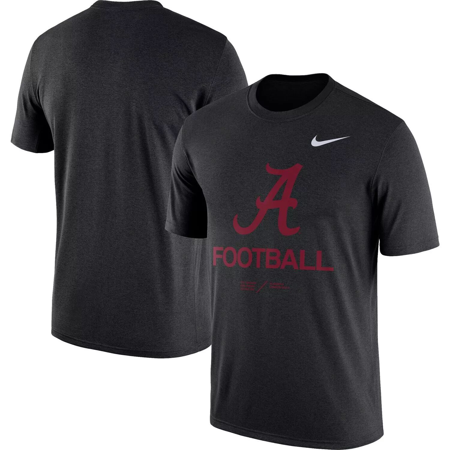 Мужская черная футболка Nike Heathered Alabama Crimson Tide Team Football Legend, Черный
Мужская черная футболка Nike Heathered Alabama Crimson Tide Team Football Legend, Черный