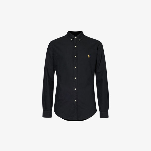 Рубашка узкого кроя из хлопка с фирменной вышивкой Polo Ralph Lauren, черный
Рубашка узкого кроя из хлопка с фирменной вышивкой Polo Ralph Lauren, черный