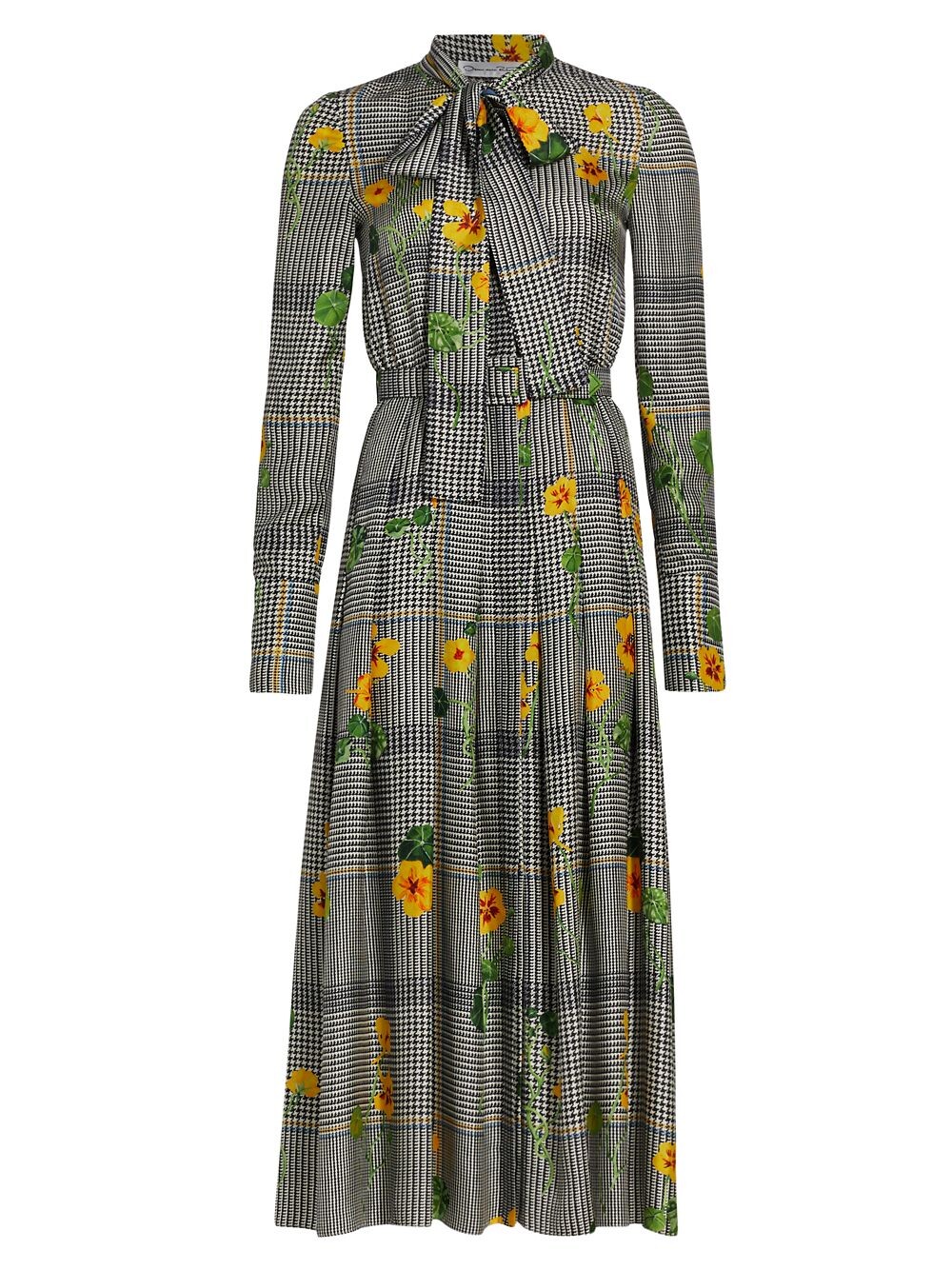 Платье из шелкового твила в клетку Nasturtium Oscar de la Renta, слоновая кость
Платье из шелкового твила в клетку Nasturtium Oscar de la Renta, слоновая кость