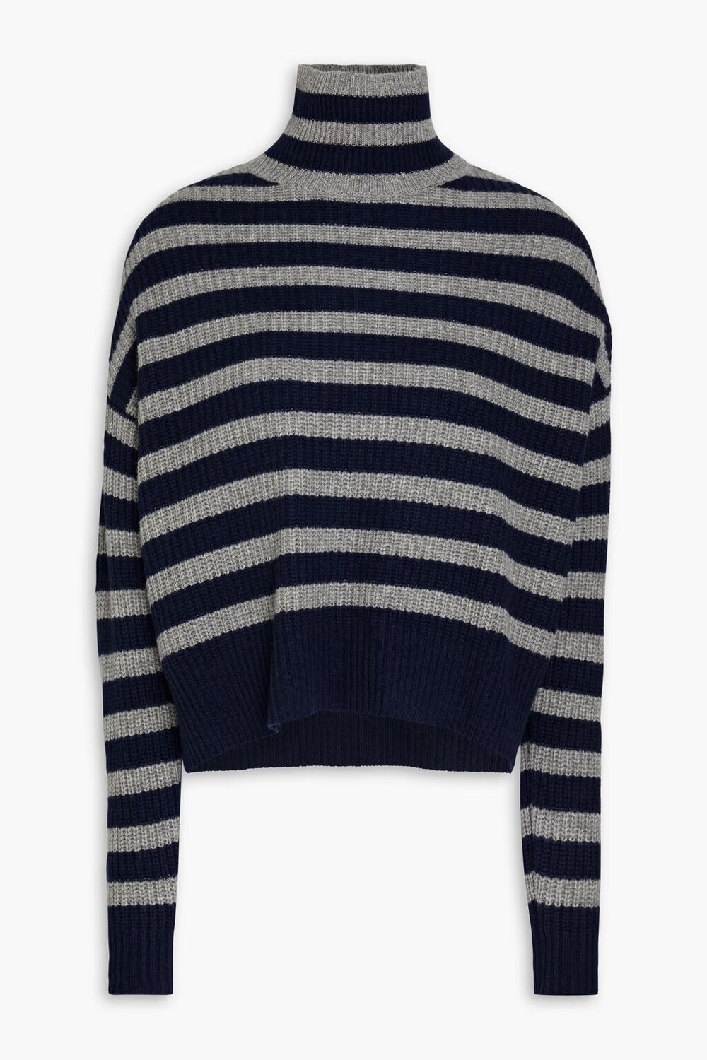 Полосатый кашемировый свитер с высоким воротником Autumn Cashmere, темно-синий
Полосатый кашемировый свитер с высоким воротником Autumn Cashmere, темно-синий