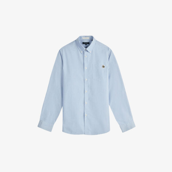 Рубашка-оксфорд с цветочной вышивкой Caplet Ted Baker, синий
Рубашка-оксфорд с цветочной вышивкой Caplet Ted Baker, синий