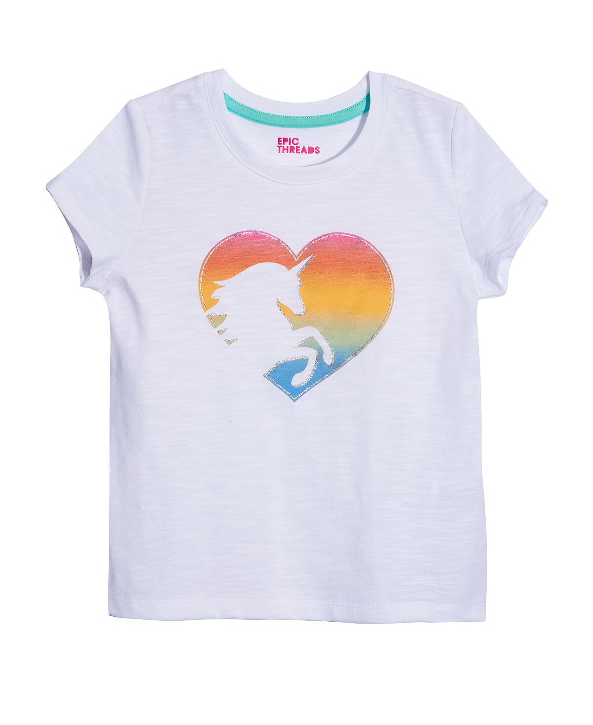 Футболка Little Girls с рисунком сердца единорога, созданная для Macy's Epic Threads
Футболка Little Girls с рисунком сердца единорога, созданная для Macy's Epic Threads