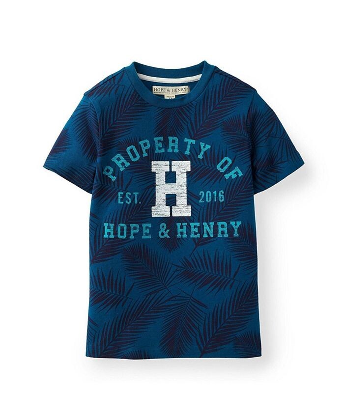 Футболка с короткими рукавами и рисунком для маленьких мальчиков Hope & Henry, синий
Футболка с короткими рукавами и рисунком для маленьких мальчиков Hope & Henry, синий