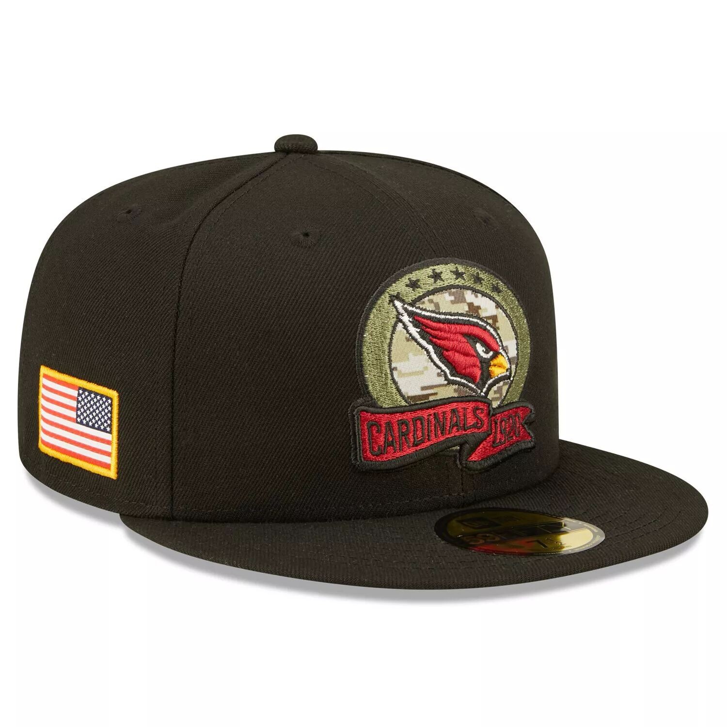Мужская облегающая шляпа New Era Black Arizona Cardinals 2022 Salute To Service 59FIFTY
Мужская облегающая шляпа New Era Black Arizona Cardinals 2022 Salute To Service 59FIFTY