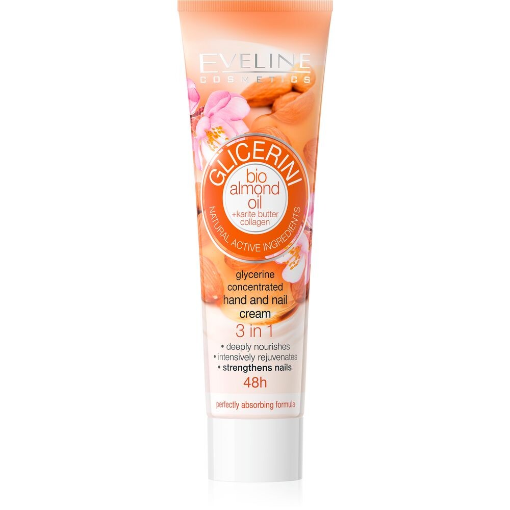 Eveline Cosmetics Glycerini глицериновый суперконцентрированный крем для рук и ногтей Bio Almond Oil 100мл
Eveline Cosmetics Glycerini глицериновый суперконцентрированный крем для рук и ногтей Bio Almond Oil 100мл