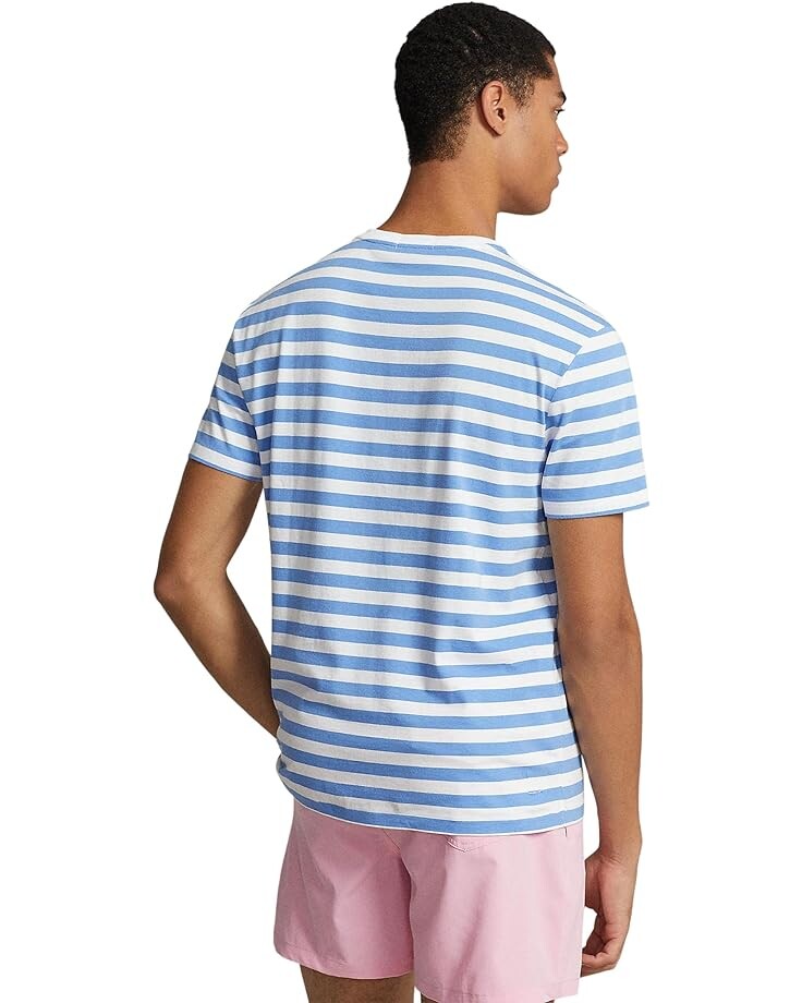 Футболка Polo Ralph Lauren Classic Fit Striped Jersey Short Sleeve T-Shirt, цвет Summer Blue/White
Футболка Polo Ralph Lauren Classic Fit Striped Jersey Short Sleeve T-Shirt, цвет Summer Blue/White