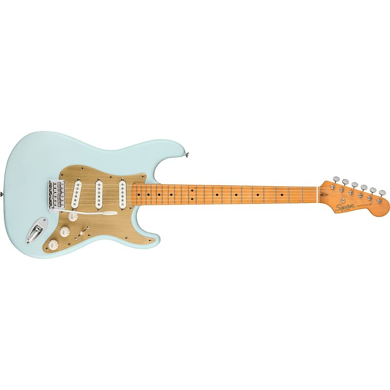 Гитара Stratocaster к 40-летию Squier (Fender), Vintage Satin Sonic Blue 0379510572
Гитара Stratocaster к 40-летию Squier (Fender), Vintage Satin Sonic Blue 0379510572