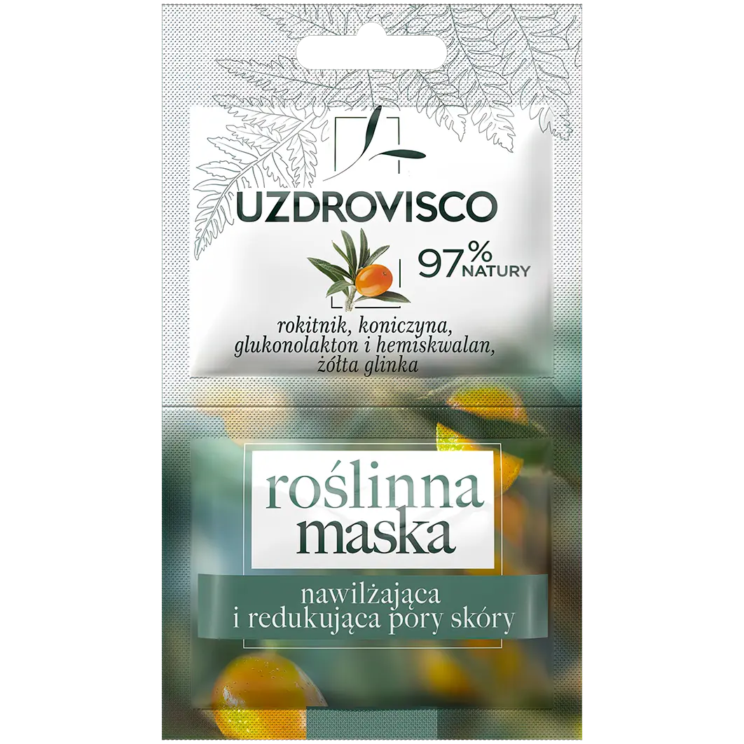 Uzdrovisco Rokitnik увлажняющая и сужающая поры маска для лица, 2х5 мл/1 упаковка
Uzdrovisco Rokitnik увлажняющая и сужающая поры маска для лица, 2х5 мл/1 упаковка