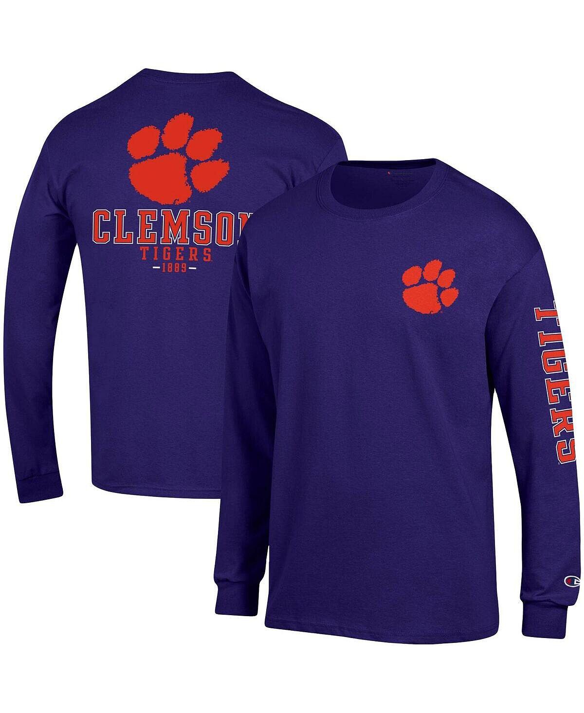Мужская фиолетовая футболка с длинным рукавом clemson tigers team stack Champion, фиолетовый
Мужская фиолетовая футболка с длинным рукавом clemson tigers team stack Champion, фиолетовый