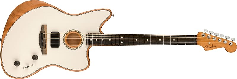 Fender American Acoustasonic Jazzmaster, арктический белый цвет, накладка на гриф черного дерева American Acoustasonic Jazzmaster
Fender American Acoustasonic Jazzmaster, арктический белый цвет, накладка на гриф черного дерева American Acoustasonic Jazzmaster