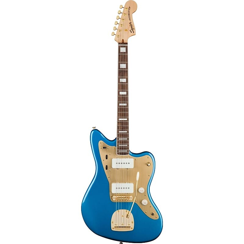 Squier 40th Anniversary Jazzmaster Gold Edition, синий цвет Лейк-Плэсид Squier 40th Anniversary Jazzmaster Gold Edition Electric Guitar, with Laurel Fingerboard
Squier 40th Anniversary Jazzmaster Gold Edition, синий цвет Лейк-Плэсид Squier 40th Anniversary Jazzmaster Gold Edition Electric Guitar, with Laurel Fingerboard
