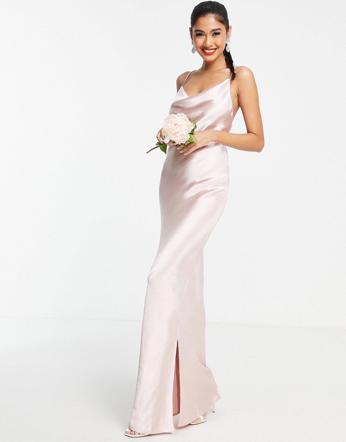Розовое платье-комбинация макси на бретельках ASOS DESIGN Bridesmaid из блестящего атласа со шнуровкой сзади ASOS DESIGN Bridesmaid, Розовый
Розовое платье-комбинация макси на бретельках ASOS DESIGN Bridesmaid из блестящего атласа со шнуровкой сзади ASOS DESIGN Bridesmaid, Розовый