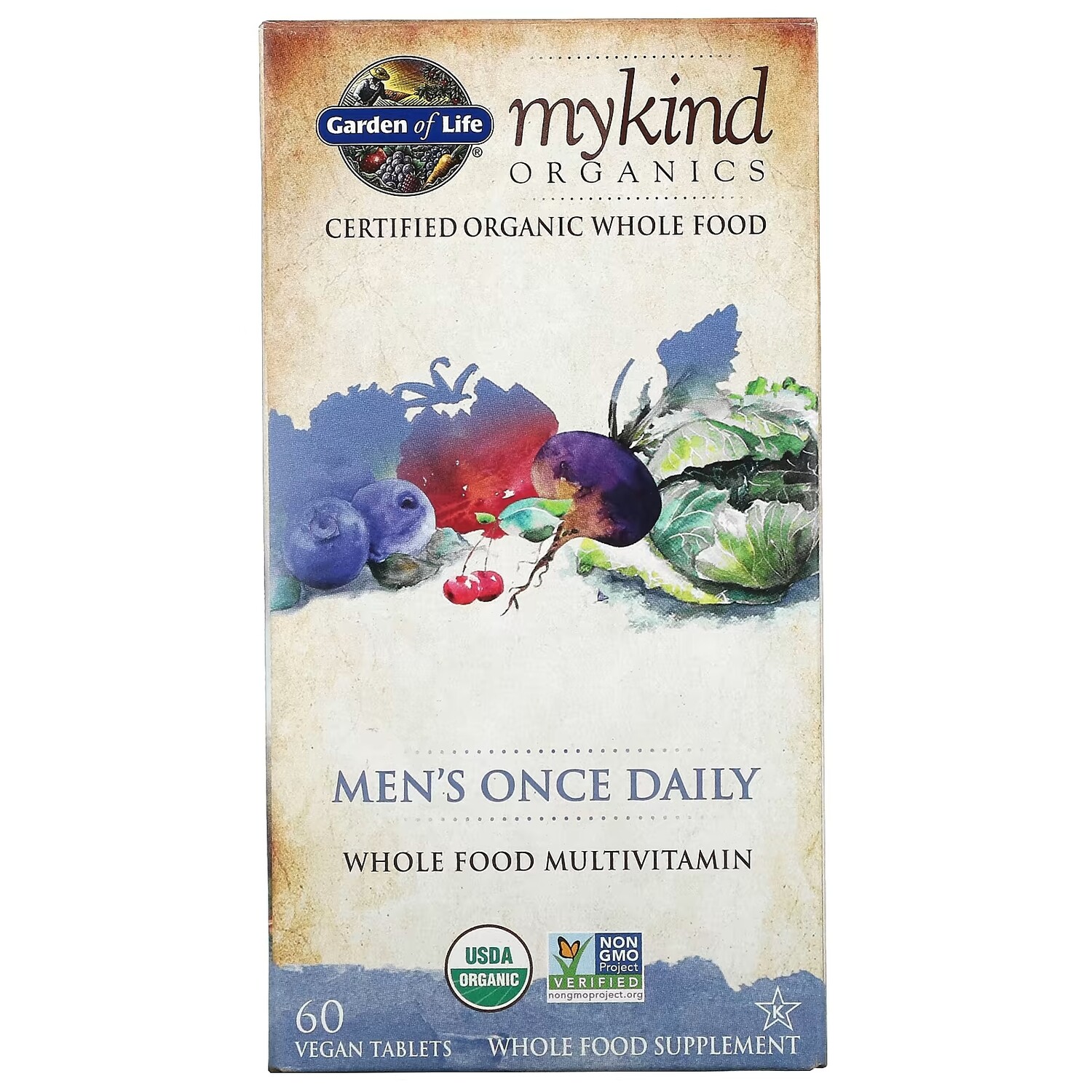 Мультивитаминный Комплекс для Мужчин Garden of Life MyKind Organics, 60 веганских таблеток
Мультивитаминный Комплекс для Мужчин Garden of Life MyKind Organics, 60 веганских таблеток