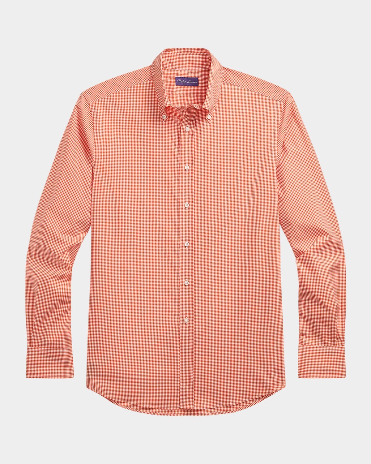 Мужская спортивная рубашка из поплина в мелкую клетку Ralph Lauren Purple Label, оранжевый
Мужская спортивная рубашка из поплина в мелкую клетку Ralph Lauren Purple Label, оранжевый