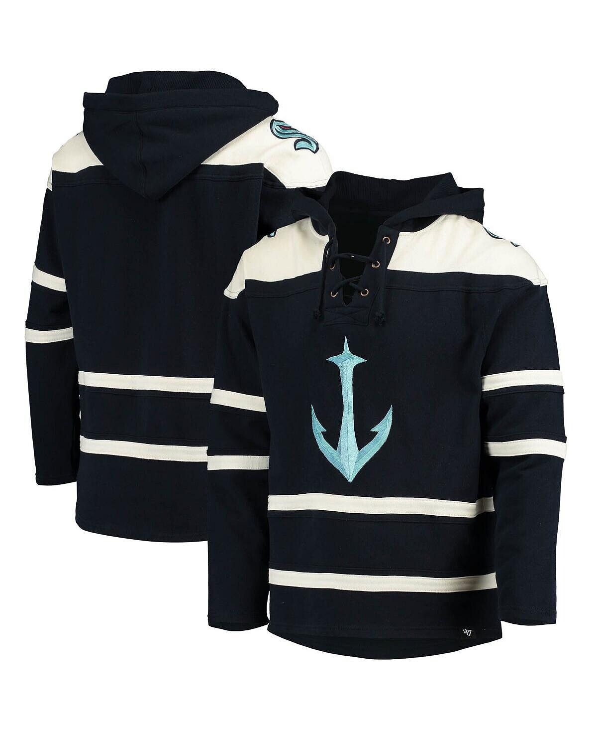Мужская толстовка с капюшоном deep sea blue seattle kraken superior lacer logo '47 Brand, мульти
Мужская толстовка с капюшоном deep sea blue seattle kraken superior lacer logo '47 Brand, мульти