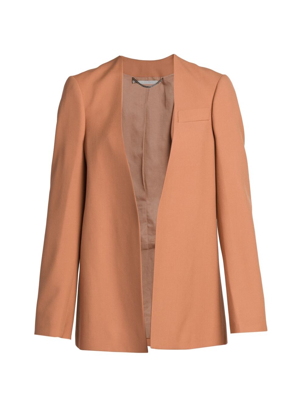 Куртка без воротника с открытым передом Stella McCartney, карамельный, Коричневый
Куртка без воротника с открытым передом Stella McCartney, карамельный, Коричневый