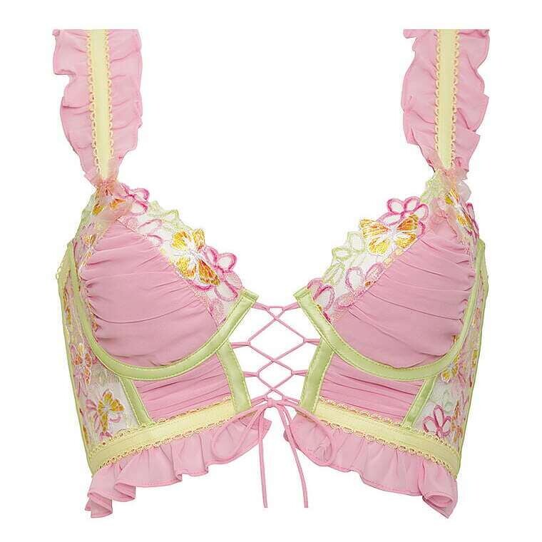 Топ-бюстье For Love & Lemons for Victoria's Secret Sunset Butterfly Ruffle, розовый/желтый
Топ-бюстье For Love & Lemons for Victoria's Secret Sunset Butterfly Ruffle, розовый/желтый
