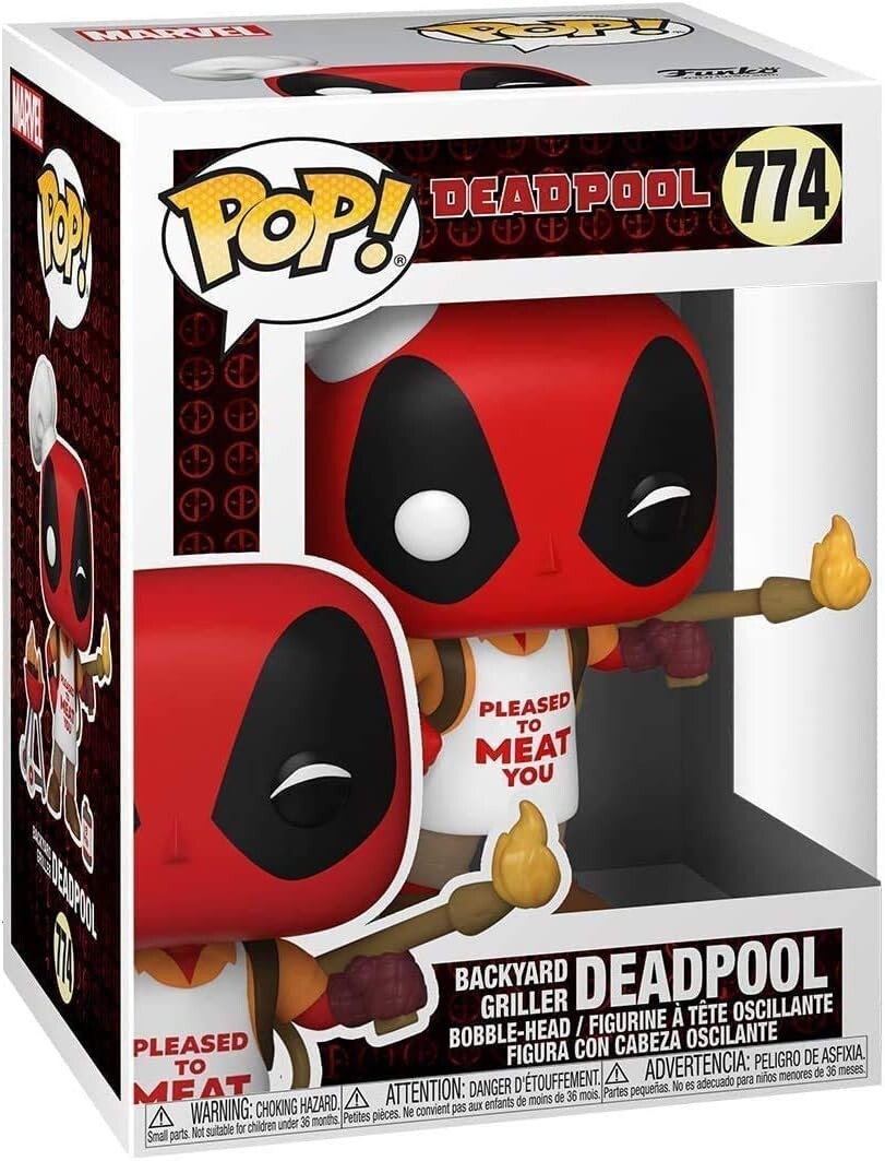 Фигурка POP Marvel: Deadpool 30th - Backyard Griller Deadpool Funko Vinyl Figure (Bundled with Compatible Box Protector
Фигурка POP Marvel: Deadpool 30th - Backyard Griller Deadpool Funko Vinyl Figure (Bundled with Compatible Box Protector