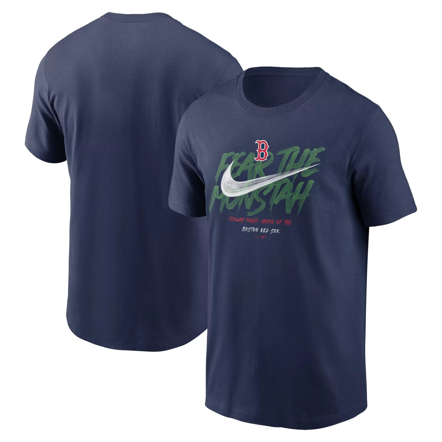 Мужская темно-синяя футболка Boston Red Sox с логотипом местной команды Fear the Monstah Nike, Синий
Мужская темно-синяя футболка Boston Red Sox с логотипом местной команды Fear the Monstah Nike, Синий