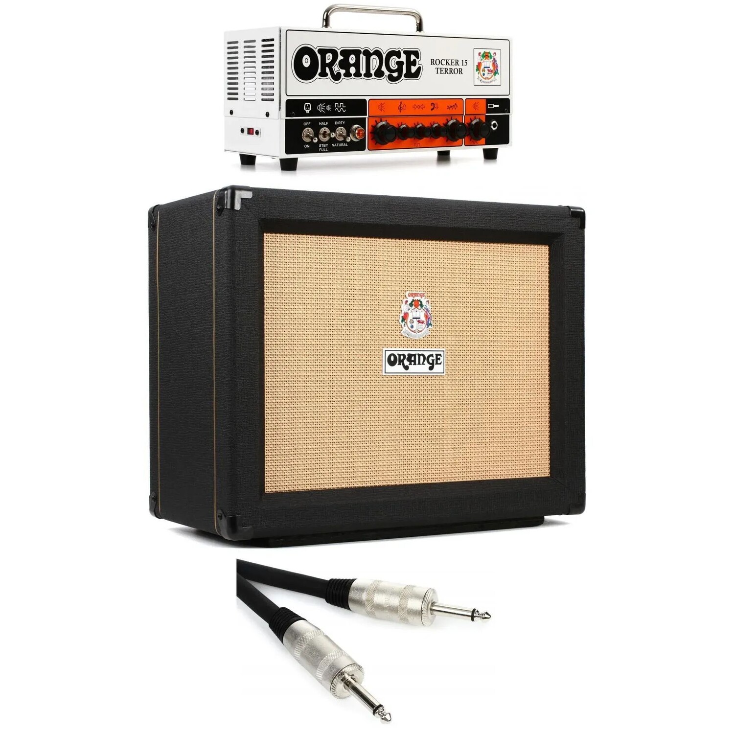 Orange Rocker 15 Terror 15-ваттная 2-канальная ламповая головка с кабинетом 1x12 60 Вт
Orange Rocker 15 Terror 15-ваттная 2-канальная ламповая головка с кабинетом 1x12 60 Вт