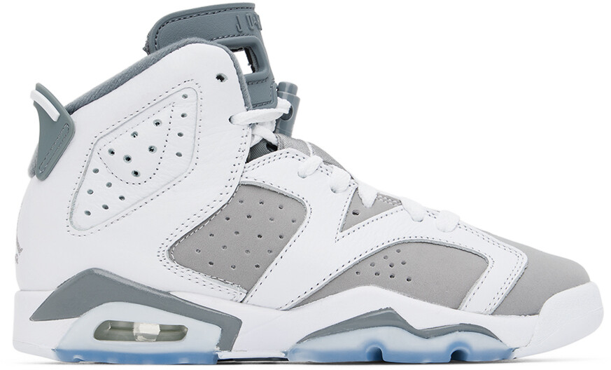 Детские бело-серые кроссовки Air Jordan 6 Retro для больших детей Nike Jordan
Детские бело-серые кроссовки Air Jordan 6 Retro для больших детей Nike Jordan