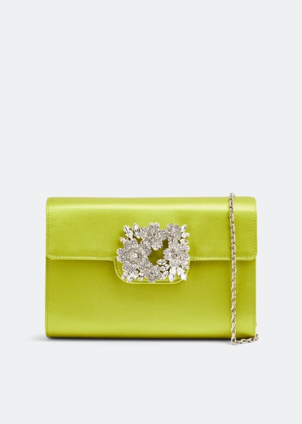 Сумка ROGER VIVIER RV Bouquet Strass Buckle mini flap bag, зеленый
Сумка ROGER VIVIER RV Bouquet Strass Buckle mini flap bag, зеленый
