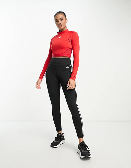 Красный укороченный топ с длинными рукавами и 3 полосками adidas Training Hyperglam
Красный укороченный топ с длинными рукавами и 3 полосками adidas Training Hyperglam