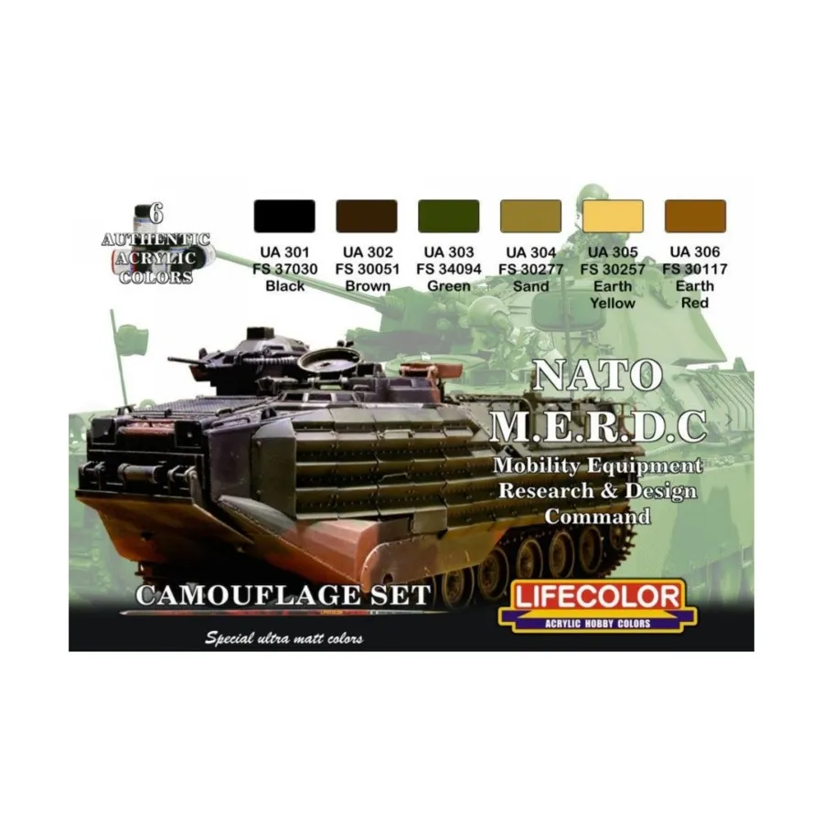 Командование исследований и разработок мобильного оборудования НАТО, Tank & Vehicle Paint Sets (Lifecolor)
Командование исследований и разработок мобильного оборудования НАТО, Tank & Vehicle Paint Sets (Lifecolor)