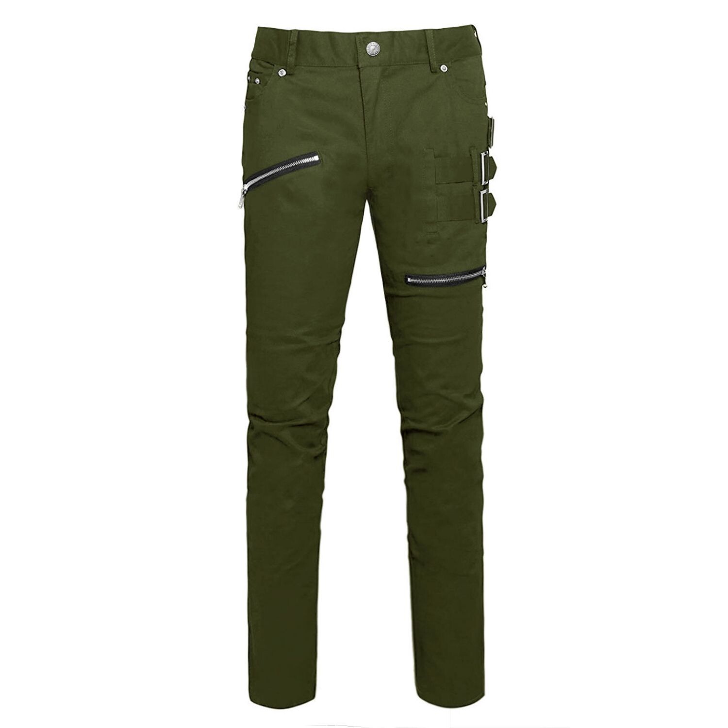 Мужские брюки Slim Fit с карманами и застежкой-молнией в готическом стиле в стиле панк-рок Lars Amadeus
Мужские брюки Slim Fit с карманами и застежкой-молнией в готическом стиле в стиле панк-рок Lars Amadeus