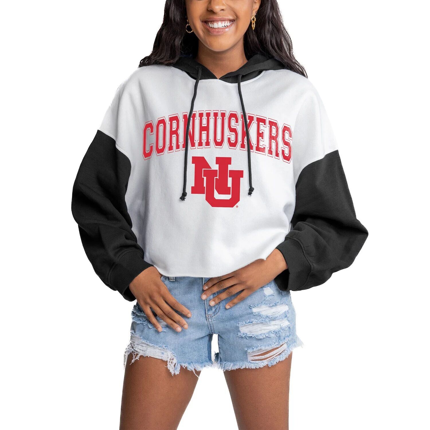 Женская укороченная толстовка Gameday Couture белого/черного цвета Nebraska Huskers Good Time с цветными блоками, Черный
Женская укороченная толстовка Gameday Couture белого/черного цвета Nebraska Huskers Good Time с цветными блоками, Черный