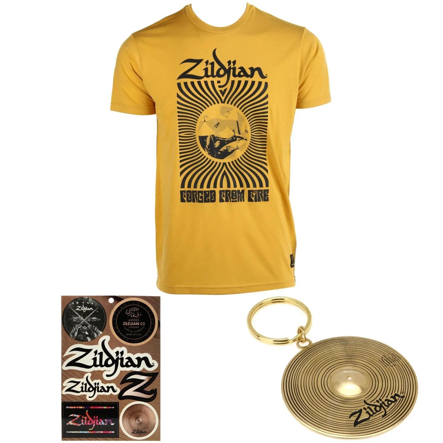 Подарочный комплект футболок Zildjian в честь 400-летия рока 60-х годов — большой
Подарочный комплект футболок Zildjian в честь 400-летия рока 60-х годов — большой