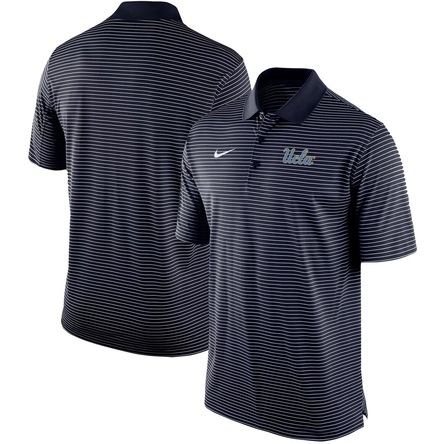 Мужская рубашка-поло в полоску UCLA Bruins Stadium темно-синего цвета Nike, Синий
Мужская рубашка-поло в полоску UCLA Bruins Stadium темно-синего цвета Nike, Синий