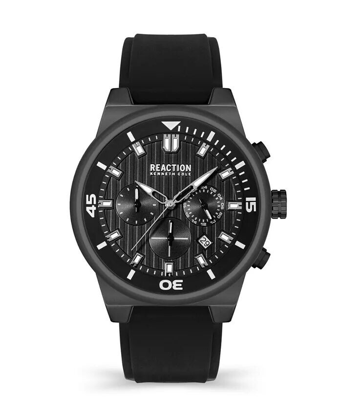 Мужские часы Chrono 3 Eyes Date с черным силиконовым ремешком, 47 мм Kenneth Cole Reaction, черный
Мужские часы Chrono 3 Eyes Date с черным силиконовым ремешком, 47 мм Kenneth Cole Reaction, черный