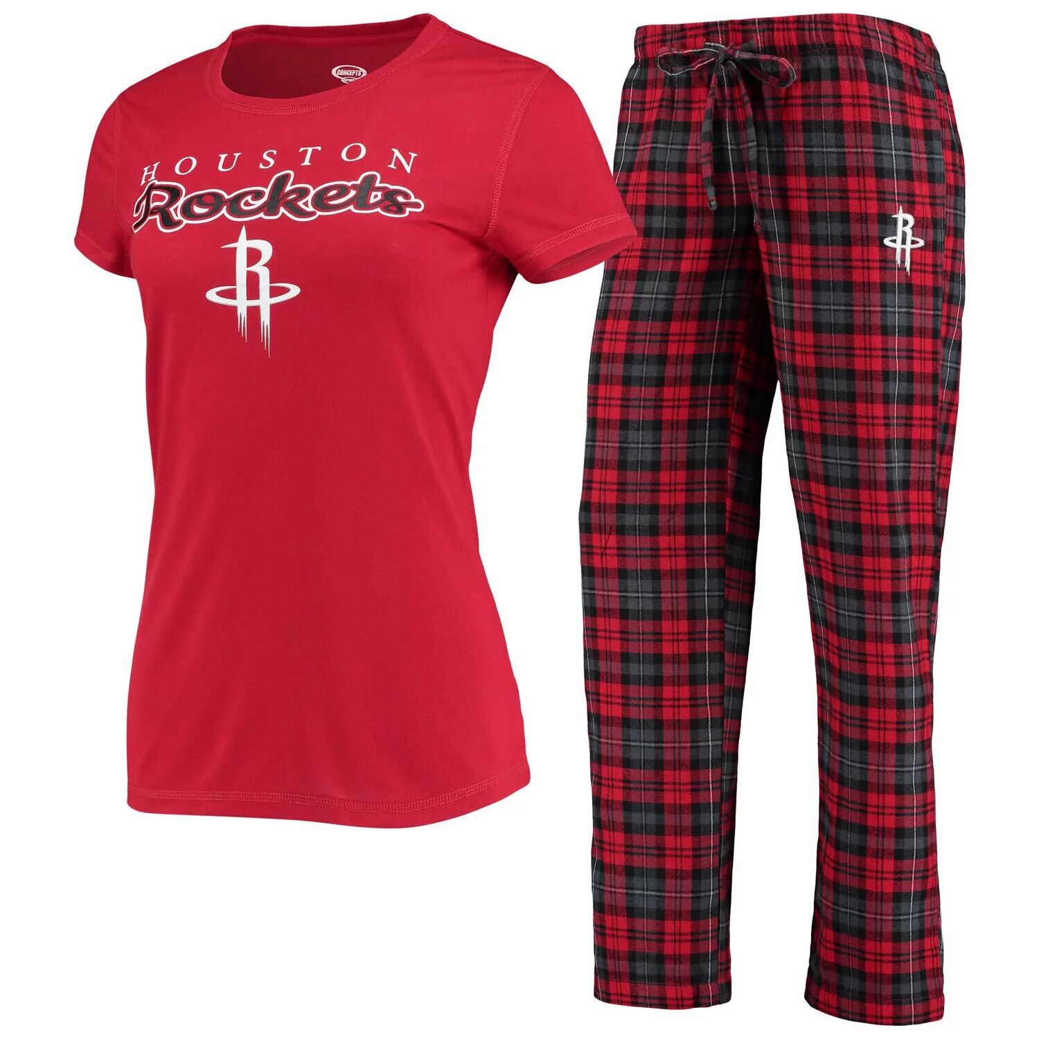 Женский комплект для сна, красная/черная футболка и брюки Concepts Sport Houston Rockets Lodge
Женский комплект для сна, красная/черная футболка и брюки Concepts Sport Houston Rockets Lodge