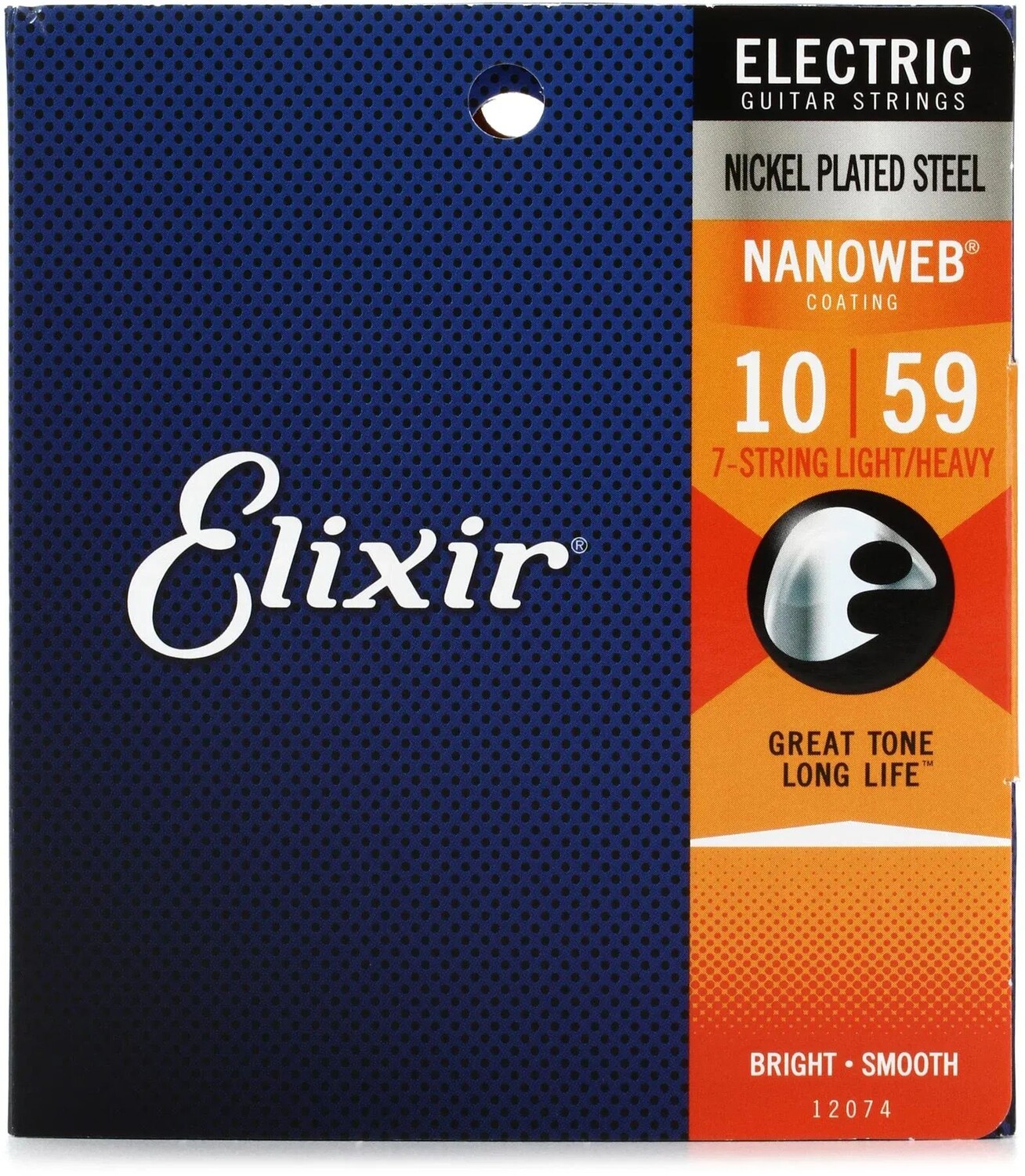 Elixir Strings 12074 Струны для электрогитары Nanoweb — .010-.059 Легкие/тяжелые 7-струнные
Elixir Strings 12074 Струны для электрогитары Nanoweb — .010-.059 Легкие/тяжелые 7-струнные