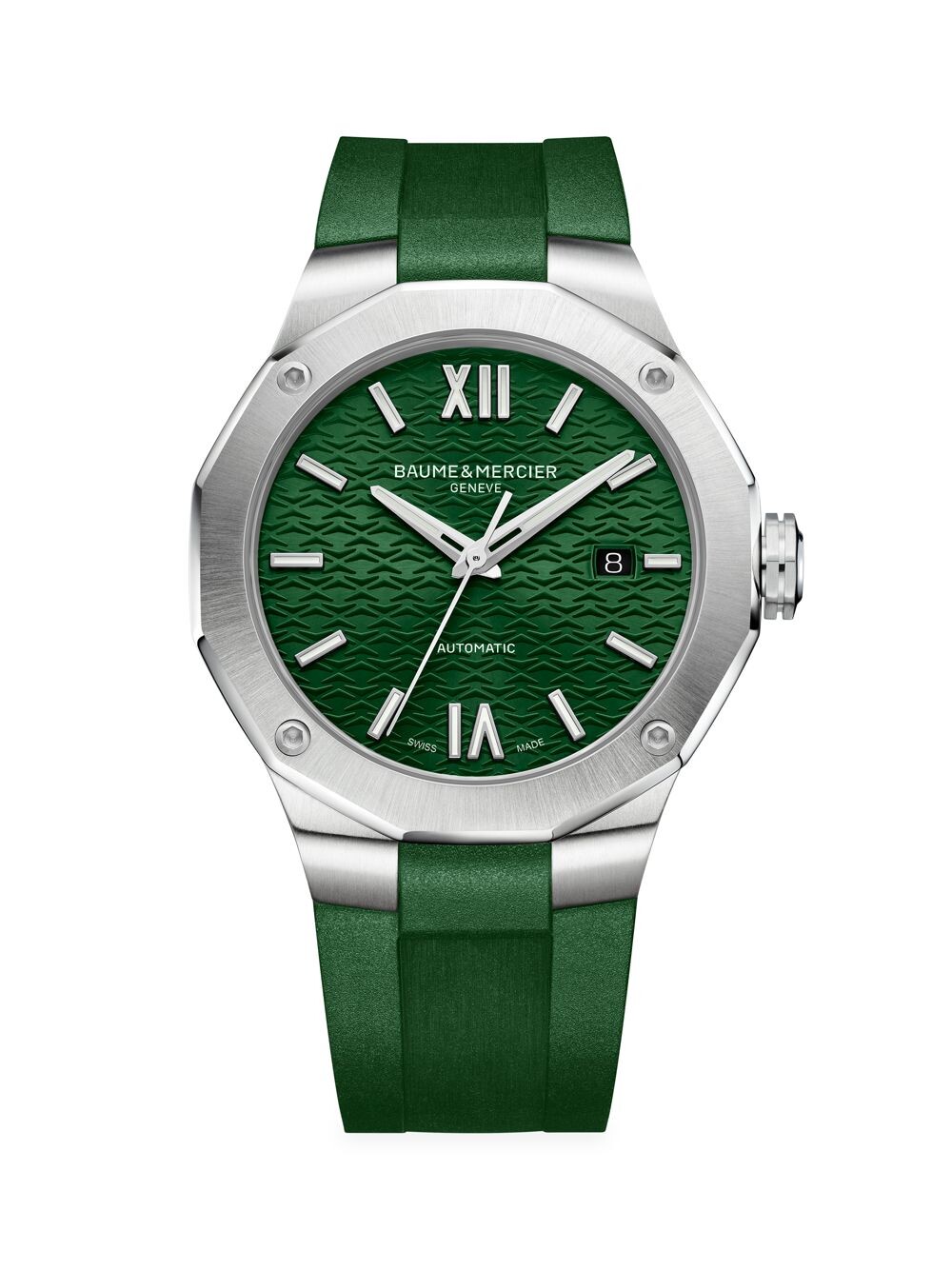 Часы Riviera 10618 из нержавеющей стали с каучуковым ремешком Baume & Mercier, зеленый
Часы Riviera 10618 из нержавеющей стали с каучуковым ремешком Baume & Mercier, зеленый