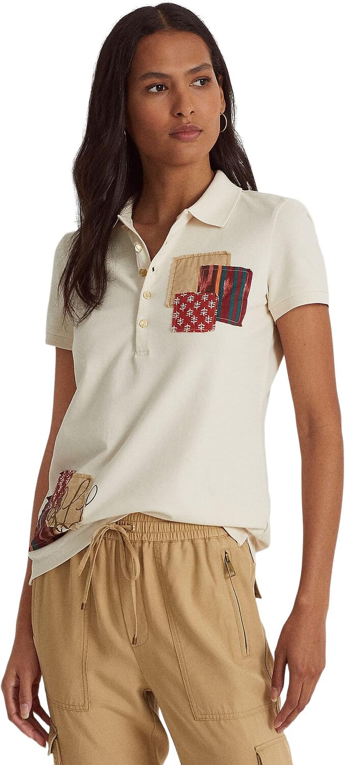 Рубашка-поло Patchwork Pique Polo Shirt LAUREN Ralph Lauren, цвет Mascarpone Cream
Рубашка-поло Patchwork Pique Polo Shirt LAUREN Ralph Lauren, цвет Mascarpone Cream