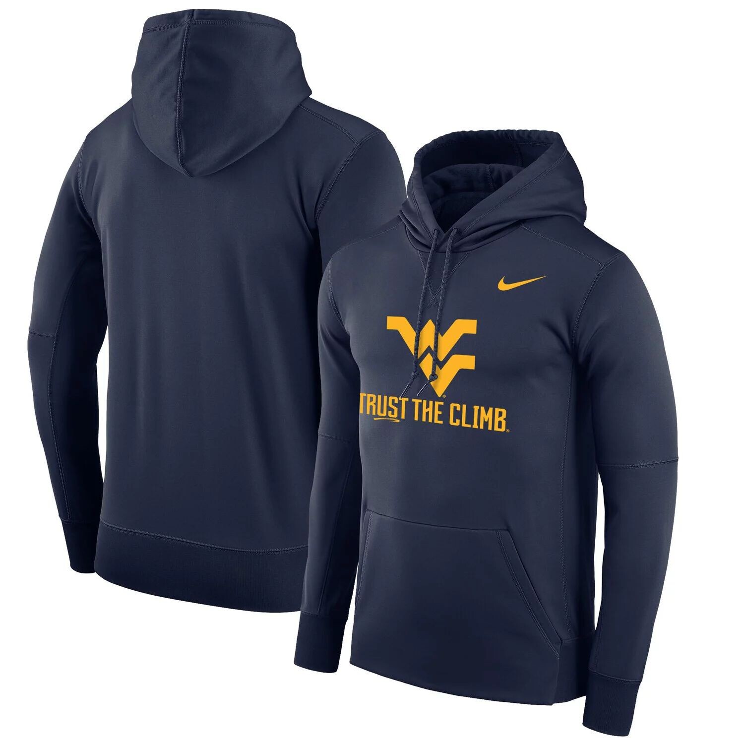 Мужской темно-синий пуловер с капюшоном West Virginia Mountaineers Trust the Climb Performance Nike
Мужской темно-синий пуловер с капюшоном West Virginia Mountaineers Trust the Climb Performance Nike